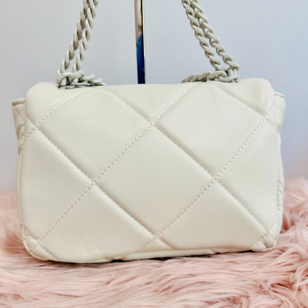 BADGLEY MISCHKA FAUX LEATHER QUILTED STUDDED CROSSBODY SHOULDER BAG - Picture 4 of 12